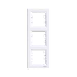 Schneider Asfora Πλαίσιο 3 Θέσεων κάθ Λευκό EPH5810321