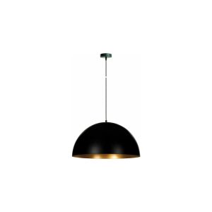 VK Lighting VK/03153/PE/50/B-GD Κλασικό Κρεμαστό Φωτιστικό Μονόφωτο Καμπάνα με Ντουί E27 Μαύρο 71164-005724